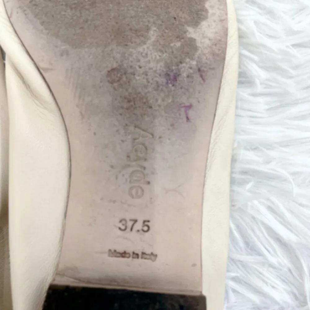 Aeyde 'Uma' Off-White Cream Leather Ballet Flats - Picture 8 of 10